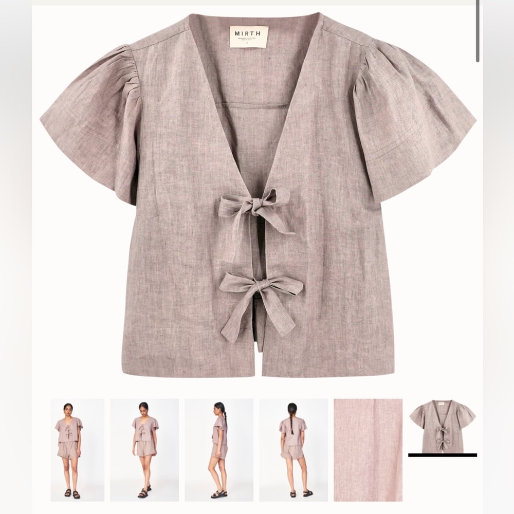 Women's Mirth Tropez Top with Bow Details